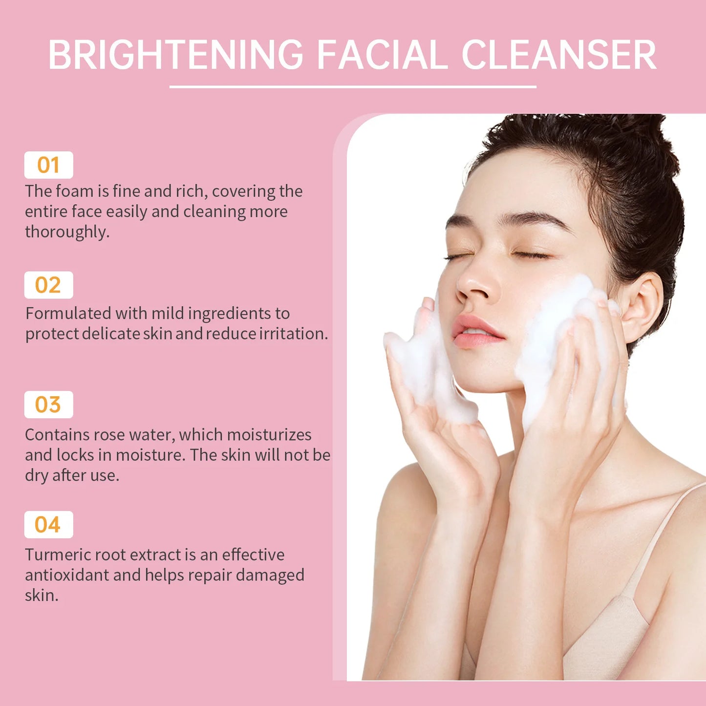 100ml Kojic Acid Turmeric Cleanser Anti Acne Oil Control