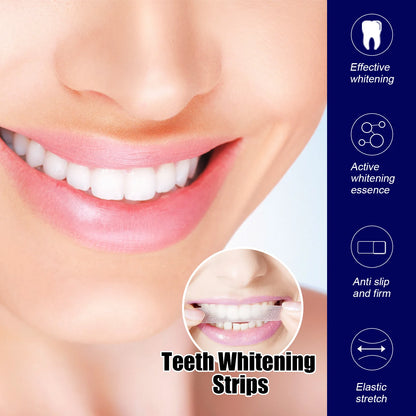 Teeth Whitening Strips Oral Hygiene Care Dental Bleaching Tooth Brightener