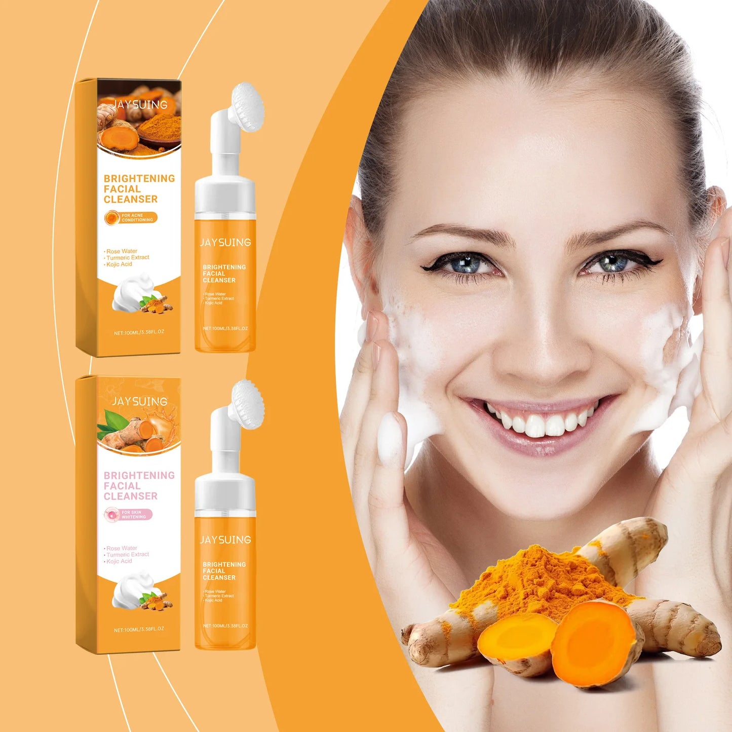 100ml Kojic Acid Turmeric Cleanser Anti Acne Oil Control