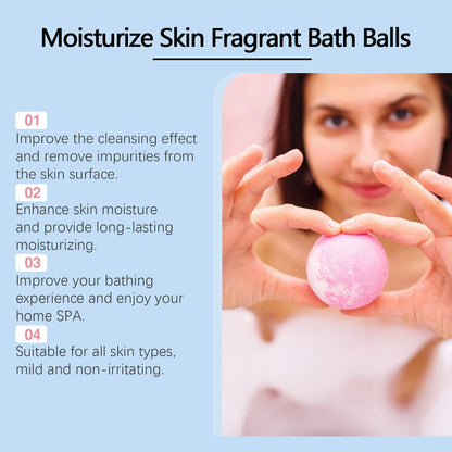 30gx6pcs Bubble Bath Bombs Aroma Exfoliating Relief