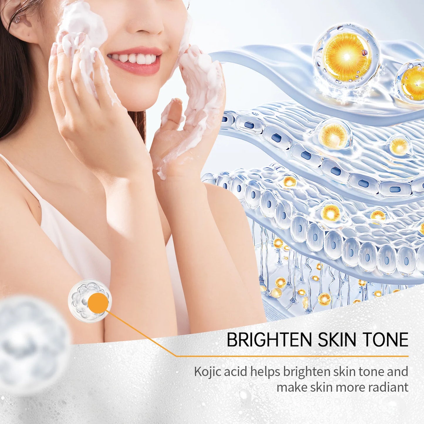100ml Kojic Acid Turmeric Cleanser Anti Acne Oil Control