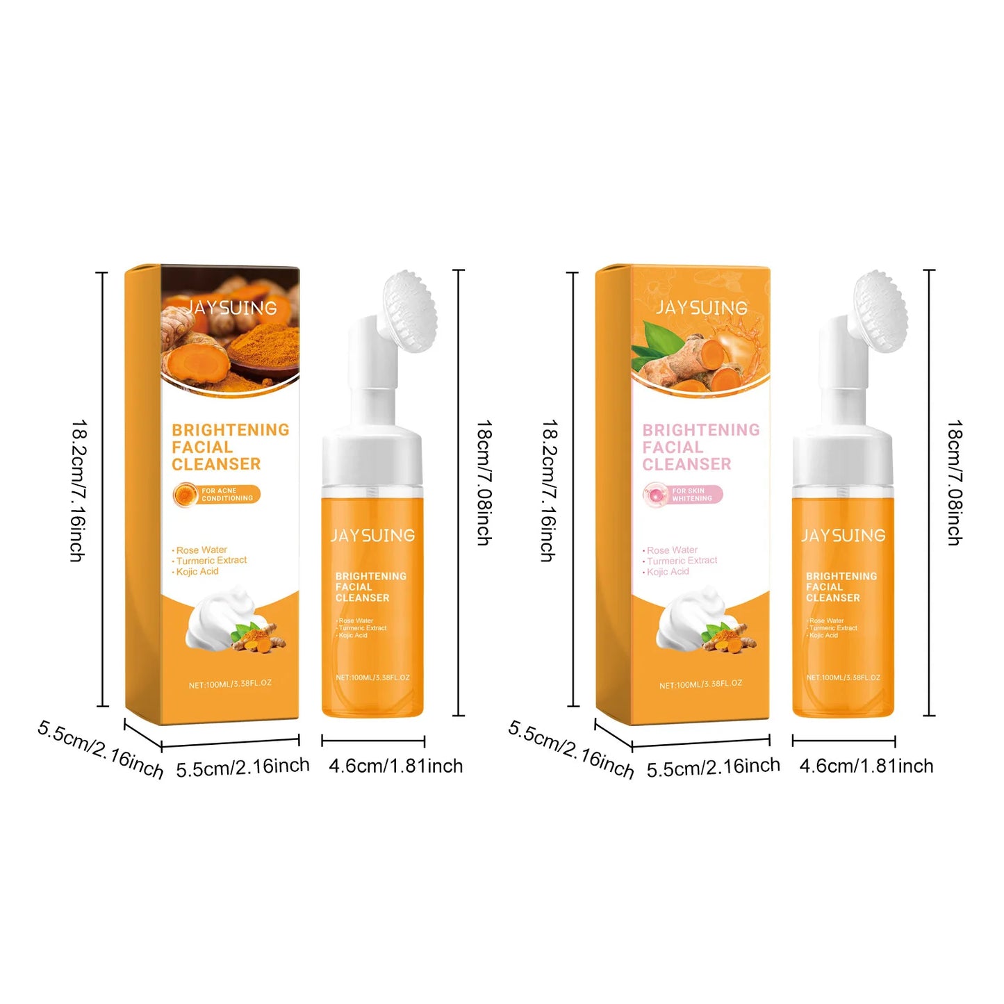 100ml Kojic Acid Turmeric Cleanser Anti Acne Oil Control