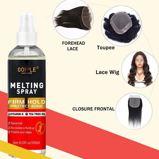 Melting and Holding Spray for Lace Wigs Invisible Bond