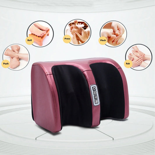 Electric massager, circulating foot massager, vibrating Shiatsu foot kneading heating massage, air compression, automatic closin