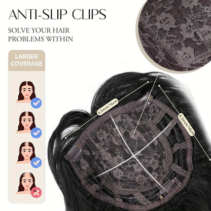 Hair Toppers For Women, 14inch Curly Hair Topper For Women
