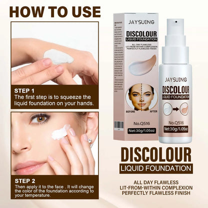 Liquid Foundation Temperature Color Changing Waterproof