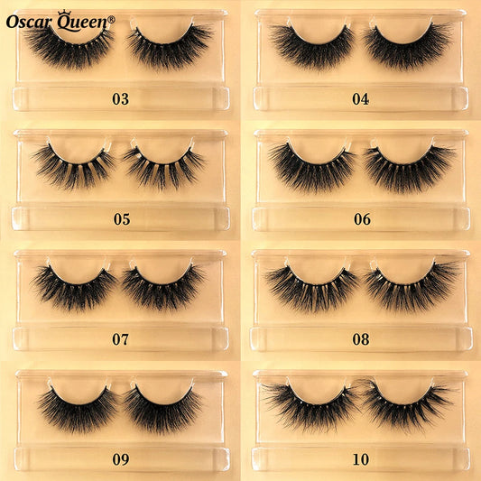 Fluffy 100% Natural Mink Lashes Make up Tool1 Pair Short Soft 15-20mm
