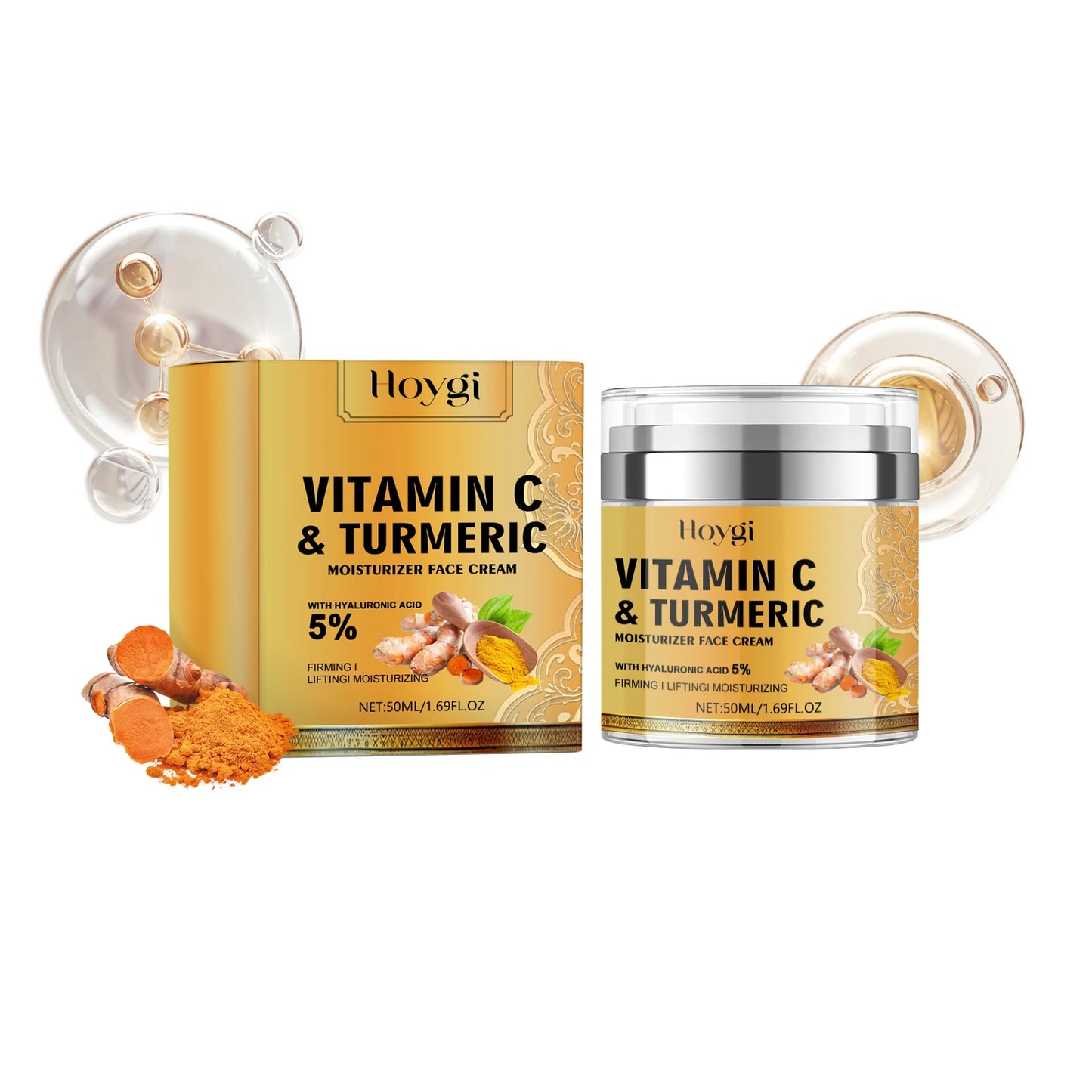 Vitamin C &Turmeric Moisturizer Face Cream Fade Dark Spot