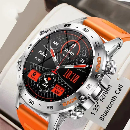 Smartwatch 1.39" Bluetooth  Fitness Heart Rate Health For Android IOS