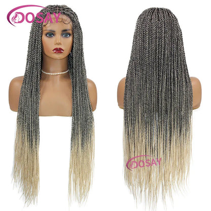Twist Braided Wigs Box Braided Lace Front Wig
