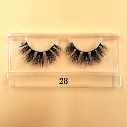 Fluffy 100% Natural Mink Lashes Make up Tool1 Pair Short Soft 15-20mm