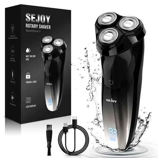 2 in 1 Electric Shaver 3D Men  Razor Beard Trimmer With LCD Display IPX7 Waterproof