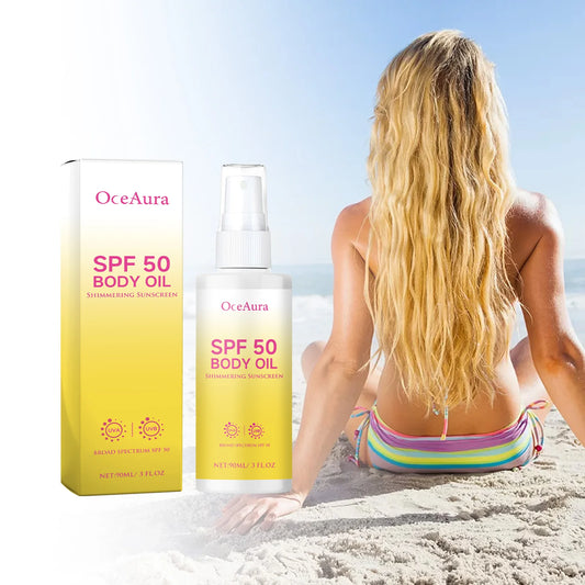 OceAura 90ml Body Oil Sunscreen Matte Sunblock UV Rays