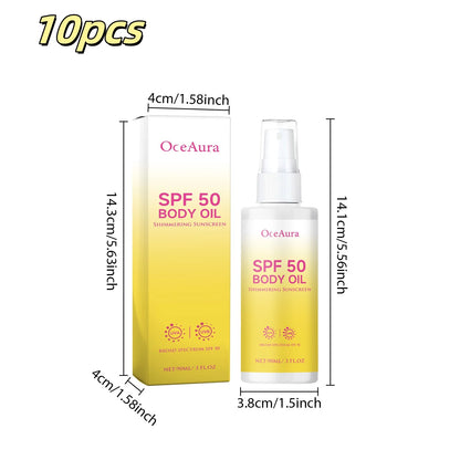 OceAura 90ml Body Oil Sunscreen Matte Sunblock UV Rays