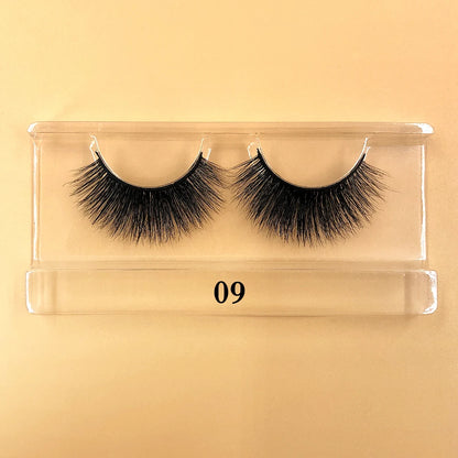 Fluffy 100% Natural Mink Lashes Make up Tool1 Pair Short Soft 15-20mm