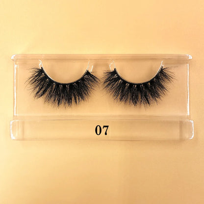Fluffy 100% Natural Mink Lashes Make up Tool1 Pair Short Soft 15-20mm