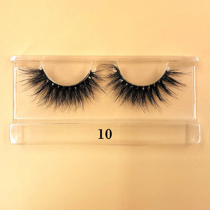 Fluffy 100% Natural Mink Lashes Make up Tool1 Pair Short Soft 15-20mm