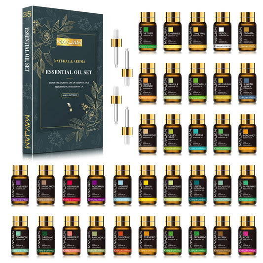 35 Bottles Essential Oils Set For Humidifier Making Candle
