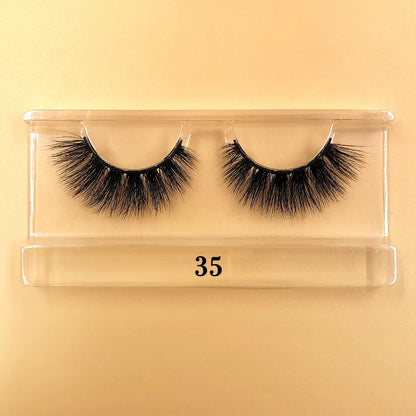 Fluffy 100% Natural Mink Lashes Make up Tool1 Pair Short Soft 15-20mm