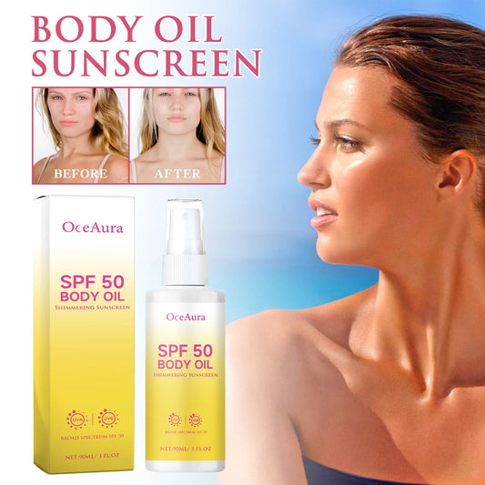 OceAura 90ml Body Oil Sunscreen Matte Sunblock UV Rays