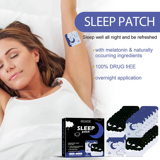 28pcs Neurasthenia Sleeping Sticker Natural for Adults Anxiety Relief Patches Herbal Medical Body Care Products Health Supplies
