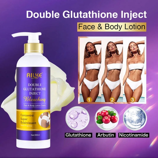 Double Glutathione & Vitamin C Skin Care Set, Whitening, Brightening,