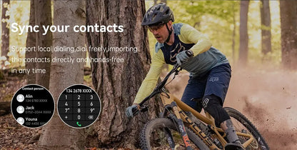 Smartwatch 1.39" Bluetooth  Fitness Heart Rate Health For Android IOS