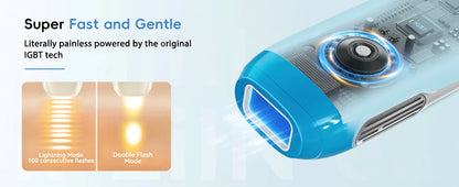 Hair Removal Laser IPL 22J Unlimted IGBT 5.2 cm² light Quick Flashes Painless Epilator Face Armpit Bikini Treament Boay Laser