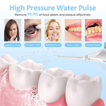 Oral Water Jet Flosser Dental Irrigator Teeth Whitening Portable Water Flosser
