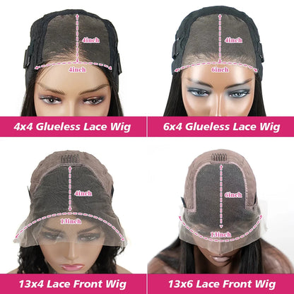 Highlight Glue less Wig Human Hair Ready To Wear And Go For Women 13x6