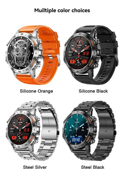Smartwatch 1.39" Bluetooth  Fitness Heart Rate Health For Android IOS