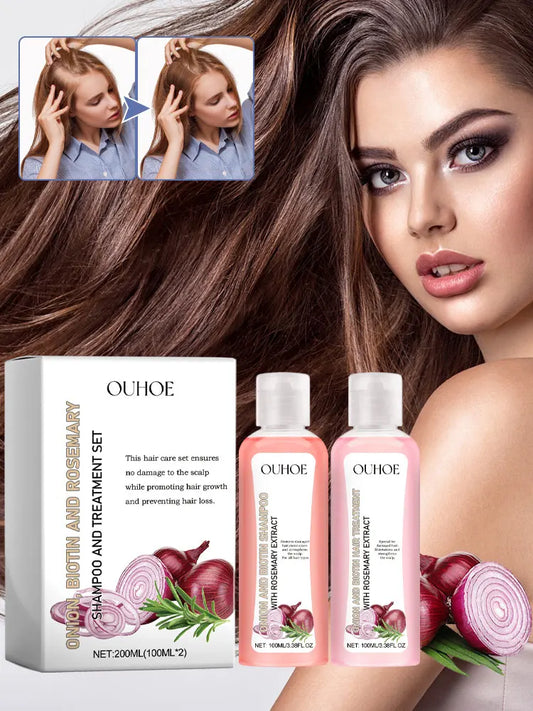 Biotin Rosemary Shampoo Care Set Shampoo Conditioner For All Hair Types