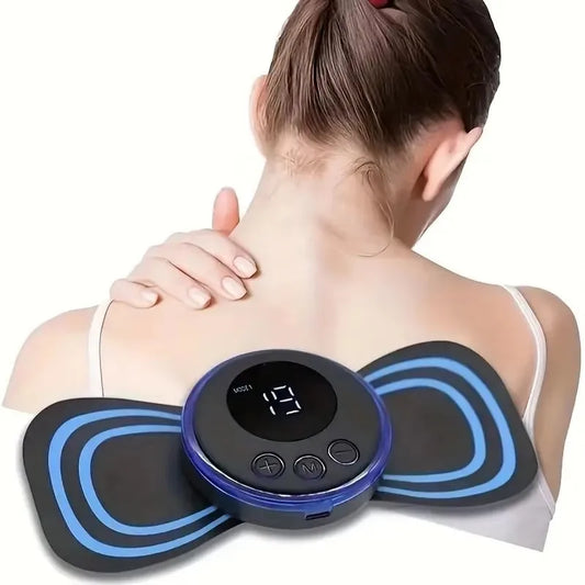 Portable Mini Massage Patch, Full Body Sports Massager for Shoulder, Neck, Whole Body