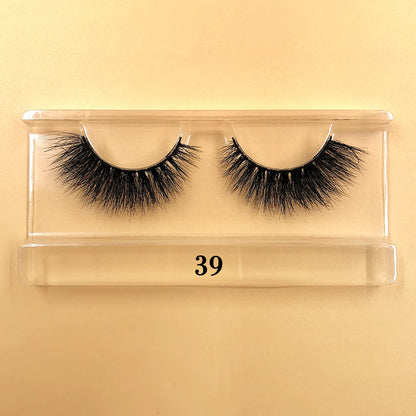 Fluffy 100% Natural Mink Lashes Make up Tool1 Pair Short Soft 15-20mm