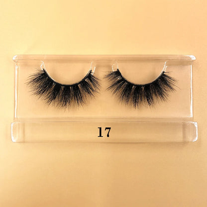 Fluffy 100% Natural Mink Lashes Make up Tool1 Pair Short Soft 15-20mm