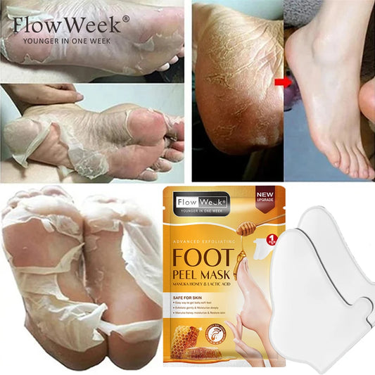 Peeling Foot Mask Repairs Heels & Removes Dry Dead Skin Feet Exfoliating Foot