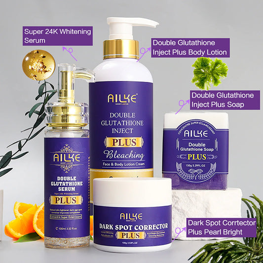 Whitening, Dark Spot & Sun Spot Removal Set, Brightening Shades, With Double Glutathione, Highly Concentrated Skin Care