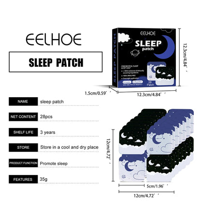 28pcs Neurasthenia Sleeping Sticker Natural for Adults Anxiety Relief Patches Herbal Medical Body Care Products Health Supplies