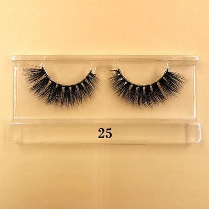 Fluffy 100% Natural Mink Lashes Make up Tool1 Pair Short Soft 15-20mm