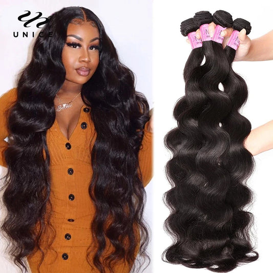 Hair 30 inch Body Wave Bundles Peruvian Hair Bundles 100% Human Hair
