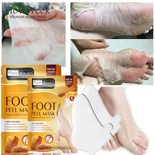 Peeling Foot Mask Repairs Heels & Removes Dry Dead Skin Feet Exfoliating Foot