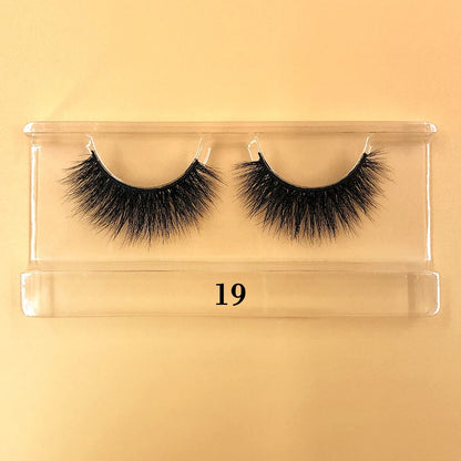 Fluffy 100% Natural Mink Lashes Make up Tool1 Pair Short Soft 15-20mm